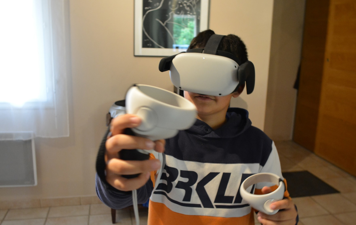 matériel VR prêt pour une animation à domicile à Toulouse